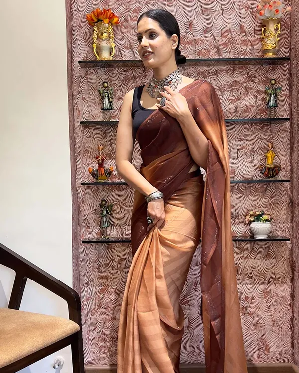 Orange_Color_1-Minute_Ready_To_Wear_Naylon_Saree_With_Blouse_Piece