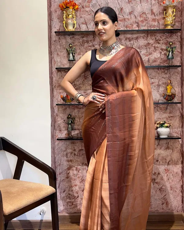 Orange_Color_1-Minute_Ready_To_Wear_Naylon_Saree_With_Blouse_Piece