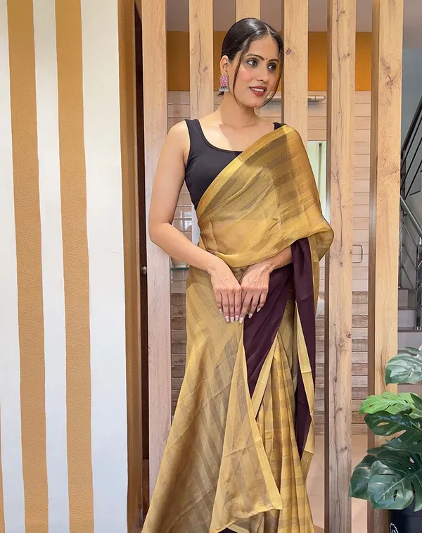 Coffie_Color_1-Minute_Ready_To_Wear_Naylon_Saree_With_Blouse_Piece