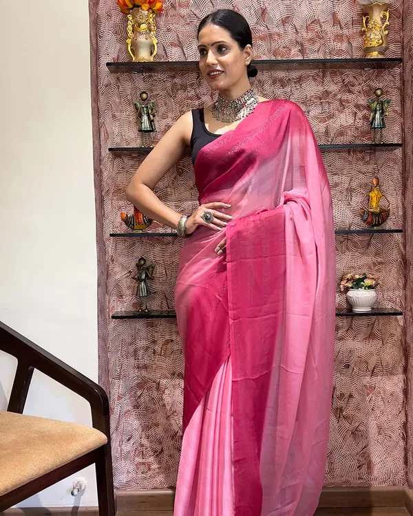 Pink_Color_1-Minute_Ready_To_Wear_Naylon_Saree_With_Blouse_Piece
