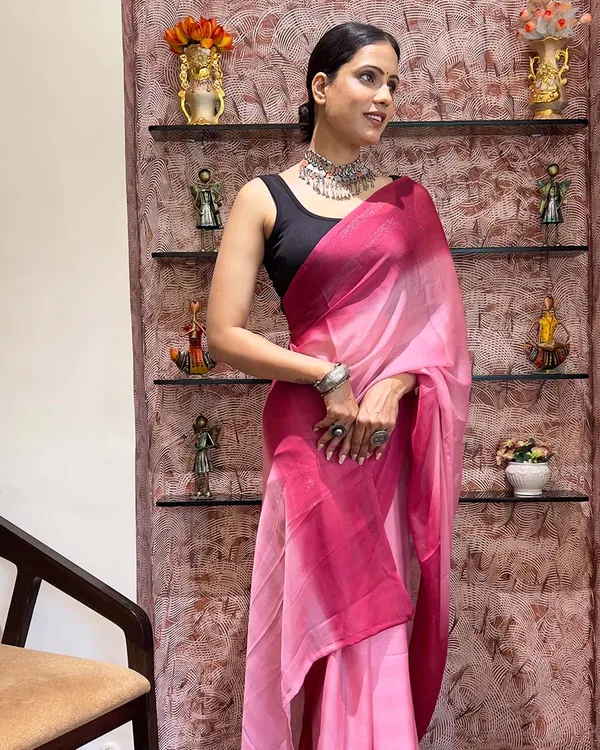Pink_Color_1-Minute_Ready_To_Wear_Naylon_Saree_With_Blouse_Piece