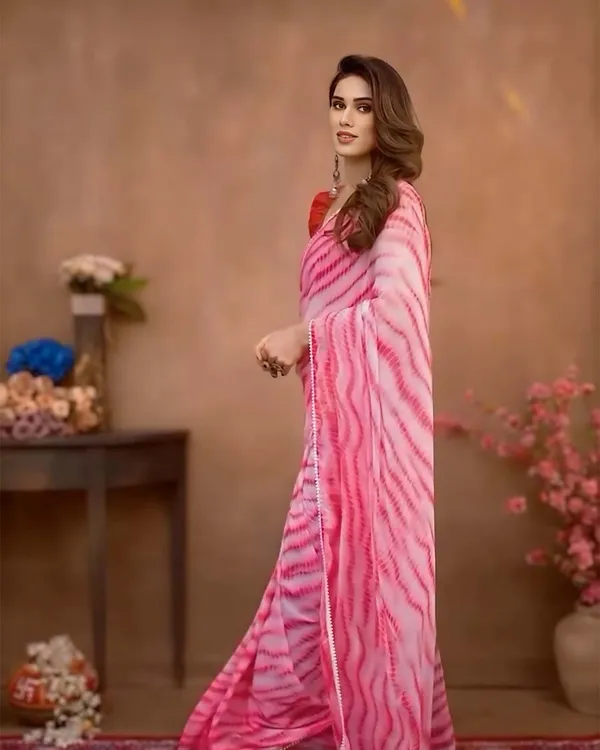 Pink_Color_1-Minute_Ready_To_Wear_Georgette_Saree_With_Blouse_Piece
