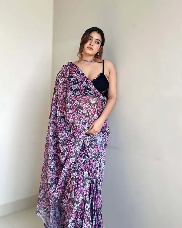 Light_Purple_Color_1-Minute_Ready_To_Wear_Georgette_Saree_With_Blouse_Piece