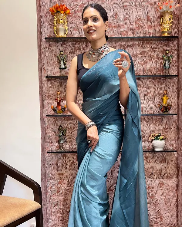 Rama_Color_1-Minute_Ready_To_Wear_Naylon_Saree_With_Blouse_Piece