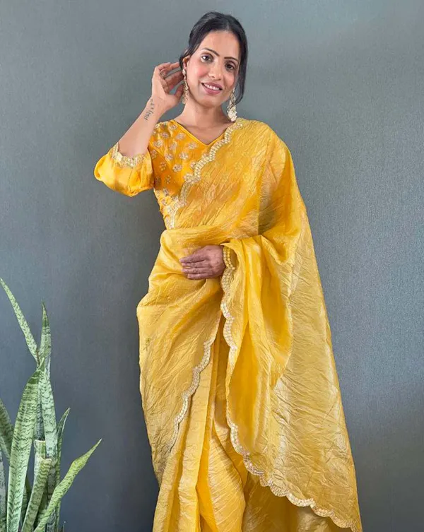 Yellow_Color_1_-_Minute_Ready_to_Wear_Crush_Silk_Saree_with_Fully_Stitch_Blouse_(Free_Size)_Up_to_44