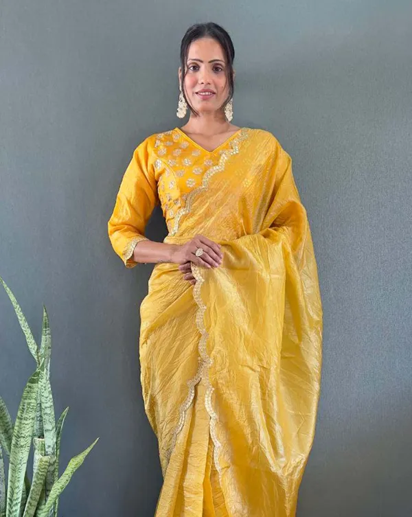 Yellow_Color_1_-_Minute_Ready_to_Wear_Crush_Silk_Saree_with_Fully_Stitch_Blouse_(Free_Size)_Up_to_44