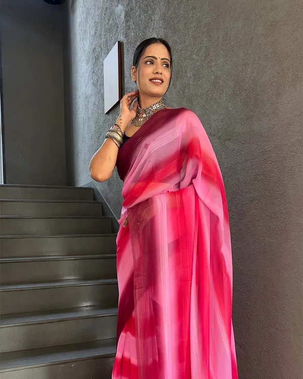 Pink_Color_1-Minute_Ready_To_Wear_Georgette_Saree_With_Blouse_Piece