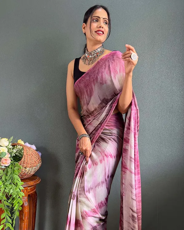 Multi_Color_1-Minute_Ready_To_Wear_Naylon_Saree_With_Blouse_Piece
