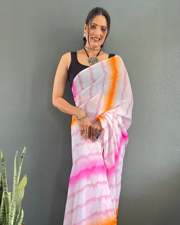 Light_PinkColor_1-Minute_Ready_To_Wear_Georgette_Saree_With_Blouse_Piece