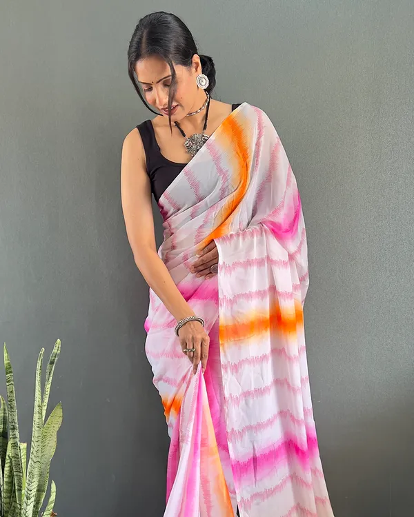 Light_PinkColor_1-Minute_Ready_To_Wear_Georgette_Saree_With_Blouse_Piece