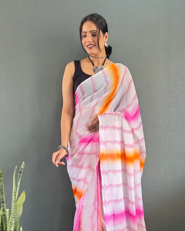 Light_PinkColor_1-Minute_Ready_To_Wear_Georgette_Saree_With_Blouse_Piece