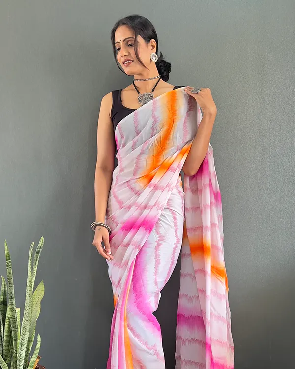 Light_PinkColor_1-Minute_Ready_To_Wear_Georgette_Saree_With_Blouse_Piece