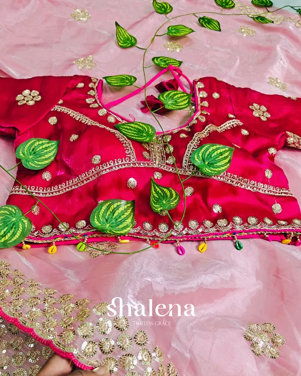 Denouement_Pink_Embroidery_Work_Jimmy_Choo_Silk_Saree_With_Marvellous_Full_Stitched_Blouse