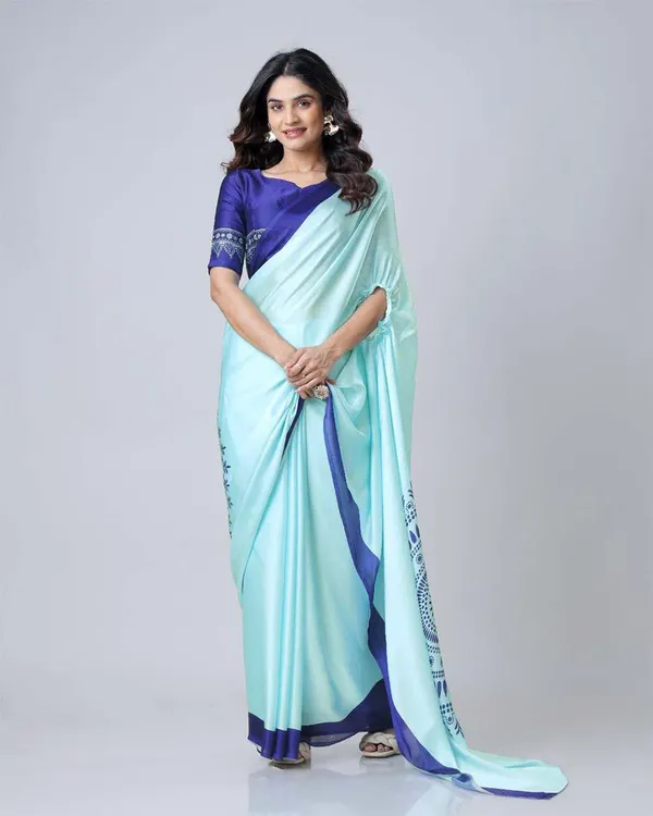Light_blue_Color_1_-_Minute_Ready_to_Wear_Satin_Silk_Saree_with_Unstitch_Blouse_Piece