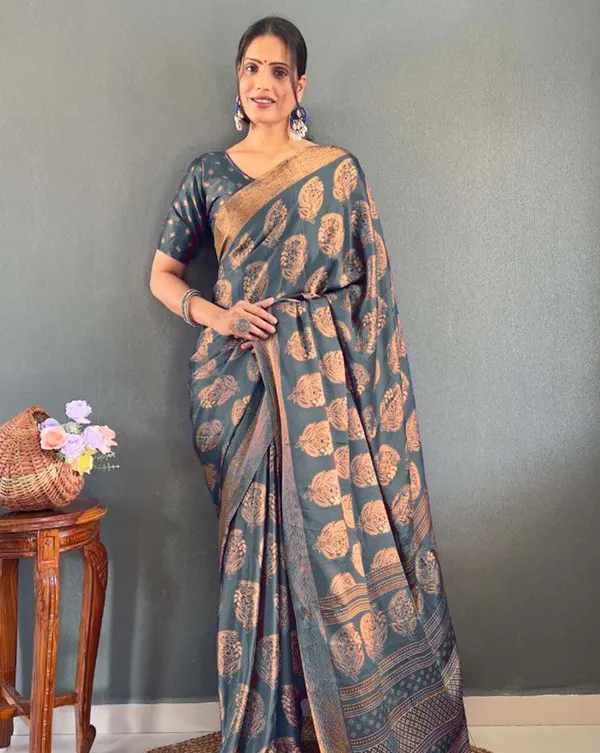 Grey_Color_1_-_Minute_Ready_to_Wear_Moss_Silk_Saree_with_Unstitch_Blouse_Piece