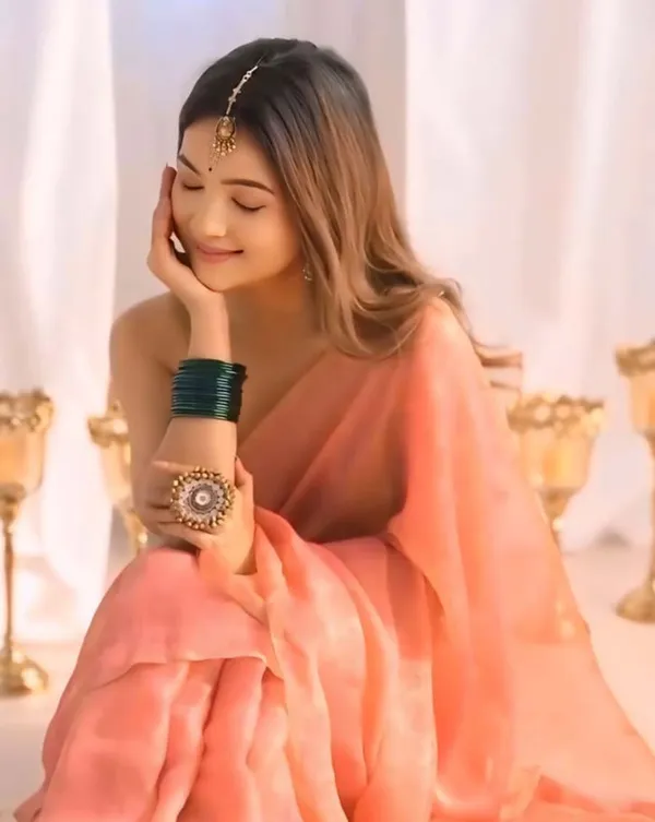 Orange_Color_1-Minute_Ready_To_Wear_Soft_Fandy_Silk_Saree_with_Blouse_Piece