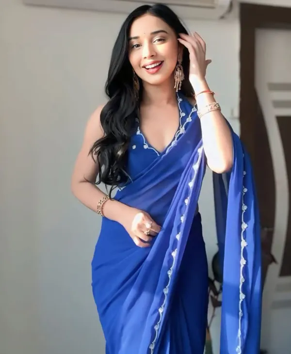 Blue_Color_Georgette_1_-_Minute_Ready_to_Wear_Saree_with_Blouse_Piece