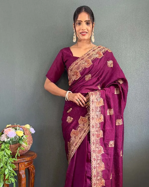 Purple_Color_1_-_Minute_Ready_to_Wear_Vichitra_silk_Saree_with_Unstitch_Blouse_Piece