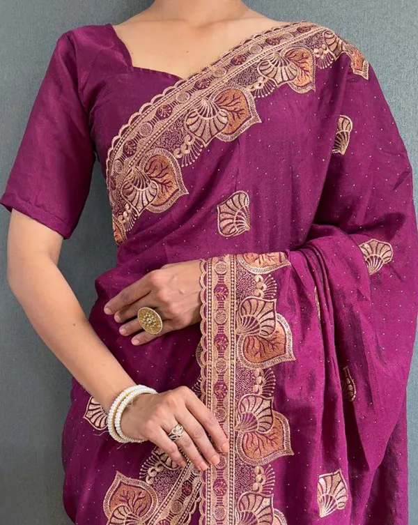 Purple_Color_1_-_Minute_Ready_to_Wear_Vichitra_silk_Saree_with_Unstitch_Blouse_Piece