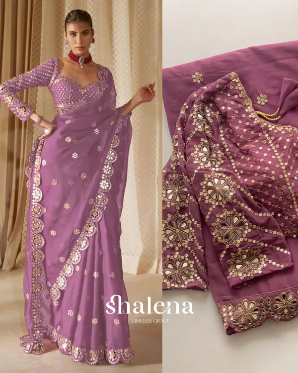 Traditional_Lavender_Embroidery_Work_Soft_Georgette_Silk_Saree_With_Desultory_Full_Stitched_Blouse