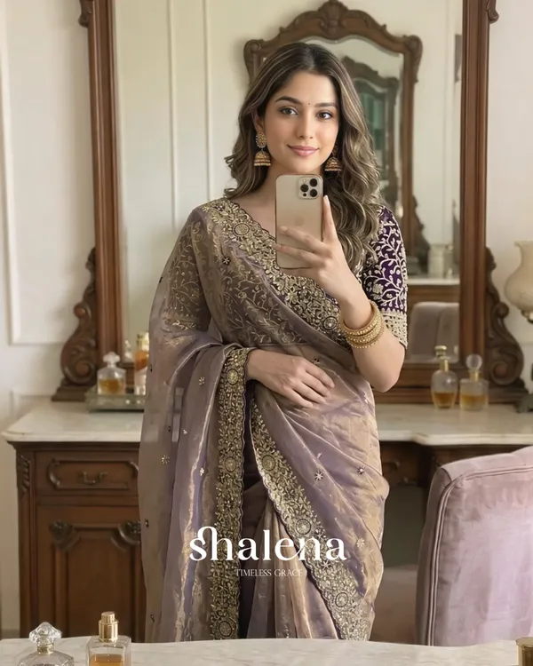 Glorious_Royal_Blue_Fendy_Chiffon_Silk_Sequence_Embroidery_Work_Saree_With_Stitched_Blouse