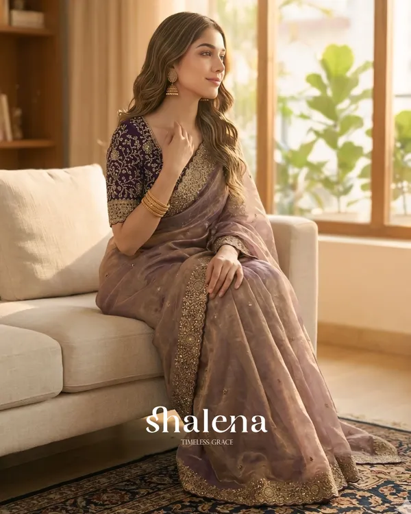 Glorious_Royal_Blue_Fendy_Chiffon_Silk_Sequence_Embroidery_Work_Saree_With_Stitched_Blouse