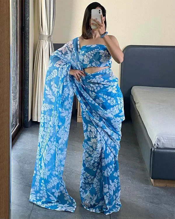 Sky_Blue_Color_1-Minute_Ready_To_Wear_Georgette_Saree_With_Blouse_Piece