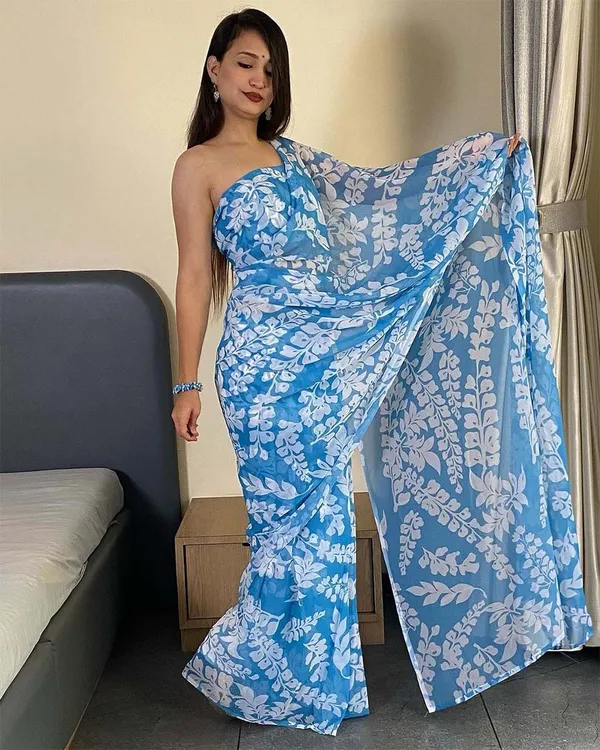 Sky_Blue_Color_1-Minute_Ready_To_Wear_Georgette_Saree_With_Blouse_Piece
