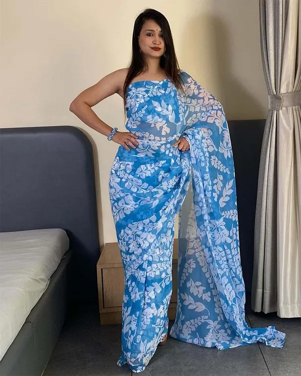 Sky_Blue_Color_1-Minute_Ready_To_Wear_Georgette_Saree_With_Blouse_Piece