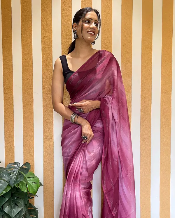 Pink_Color_1-Minute_Ready_To_Wear_Naylon_Saree_With_Blouse_Piece