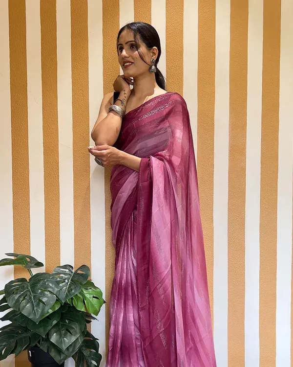 Pink_Color_1-Minute_Ready_To_Wear_Naylon_Saree_With_Blouse_Piece