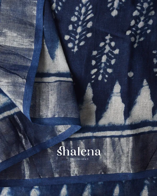 Blue_Color_1_-_Minute_Ready_to_Wear_Mulmul_Cotton_Saree_with_Blouse_Piece
