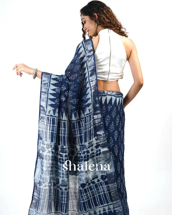 Blue_Color_1_-_Minute_Ready_to_Wear_Mulmul_Cotton_Saree_with_Blouse_Piece