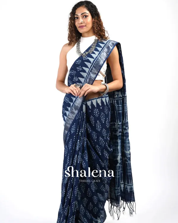Blue_Color_1_-_Minute_Ready_to_Wear_Mulmul_Cotton_Saree_with_Blouse_Piece