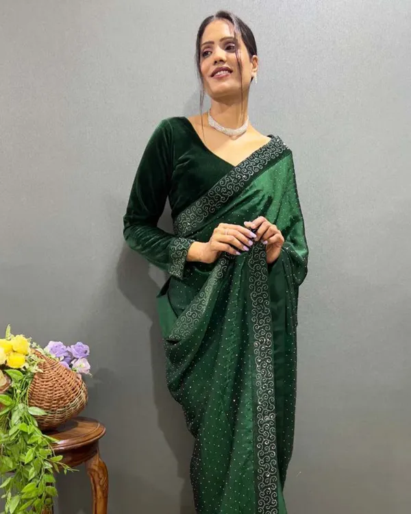 Green_Color_1_-_Minute_Ready_to_Wear_Rangoli_Silk_Saree_with_Fully_Stitch_Blouse_(Free_Size)_Up_to_44