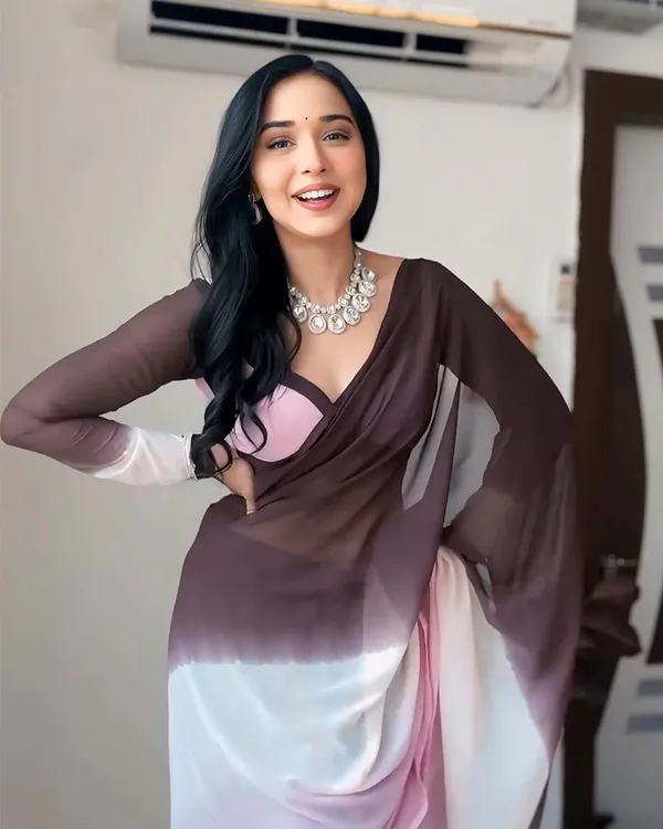 Dual_Color_1-Minute_Ready_To_Wear_Georgette_Saree_With_Blouse_Piece