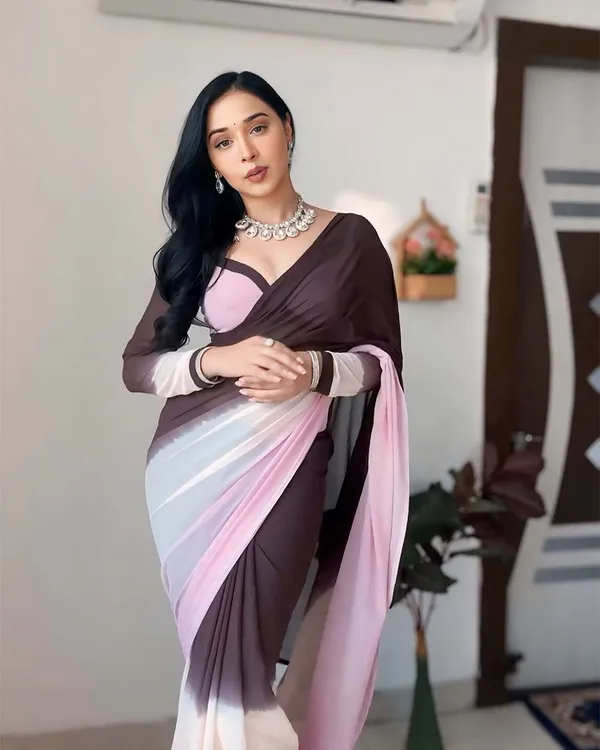 Dual_Color_1-Minute_Ready_To_Wear_Georgette_Saree_With_Blouse_Piece