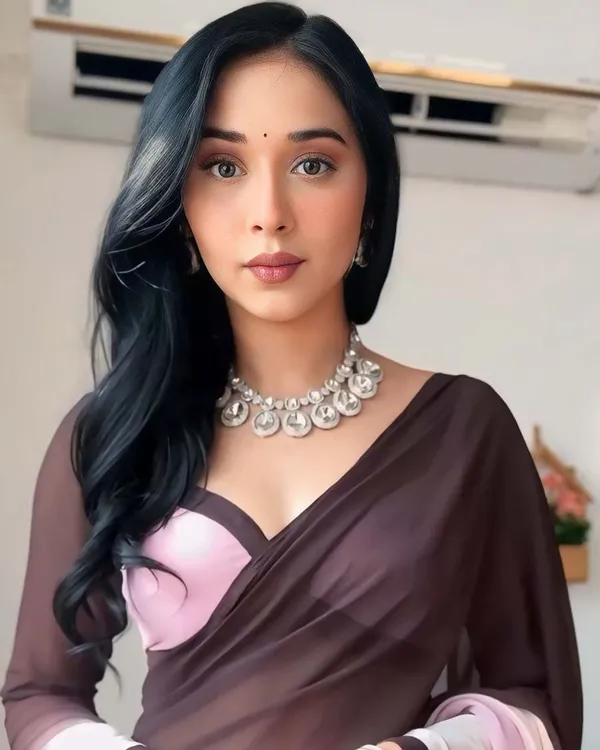 Dual_Color_1-Minute_Ready_To_Wear_Georgette_Saree_With_Blouse_Piece