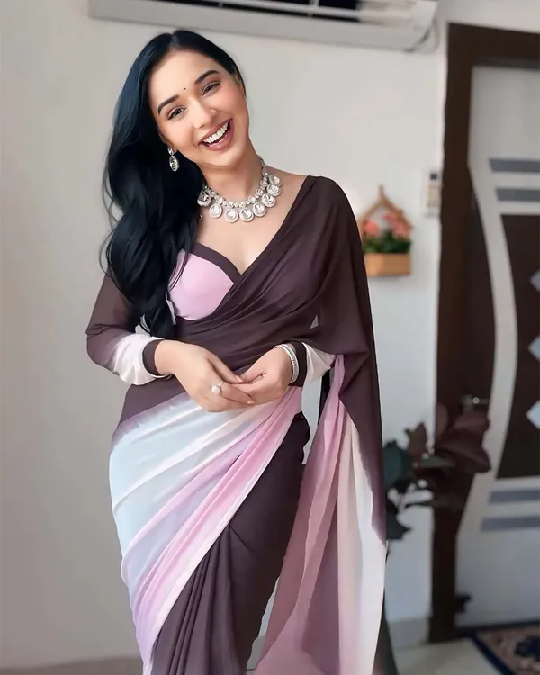 Dual_Color_1-Minute_Ready_To_Wear_Georgette_Saree_With_Blouse_Piece