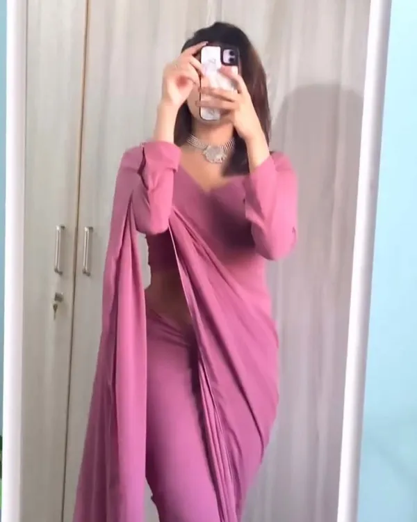 Light_Purple_Color_1-Minute_Ready_To_Wear_Georgette_Saree_With_Blouse_Piece