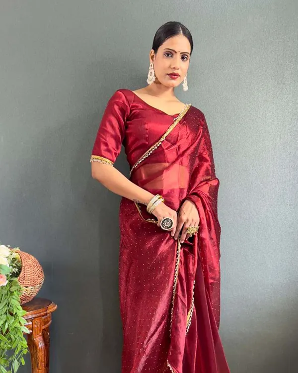 Red_Color_1_-_Minute_Ready_to_Wear_Burburry_Silk_Saree_with_Unstitch_Blouse_Piece