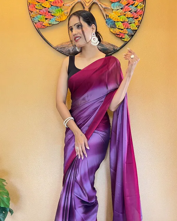 Purple_Color_1-Minute_Ready_To_Wear_Georgette_Saree_With_Blouse_Piece