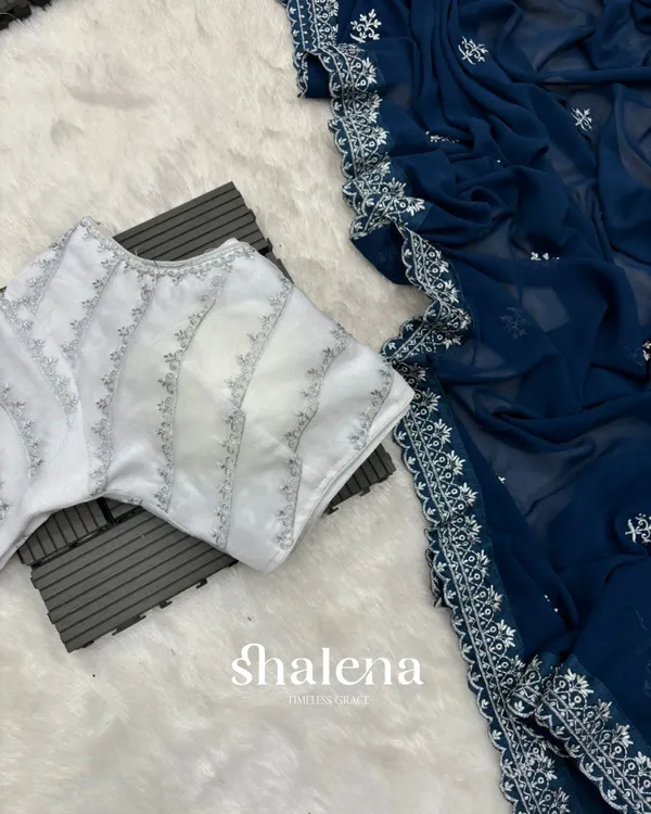 Blue_Color_Georgette_Saree_with_Embroidery_Design