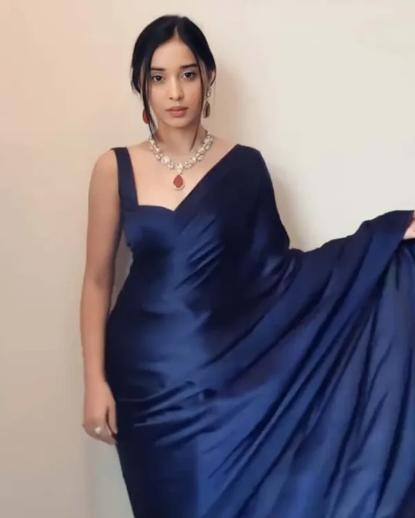 Navy_Blue_Color_1-Minute_Ready_To_Wear_Satin_Saree_With_Blouse_Piece