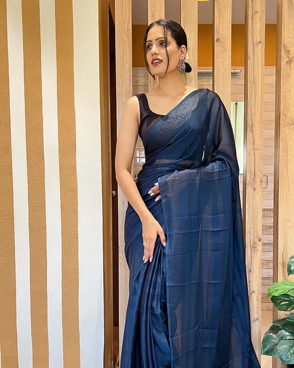 Navy_Blue_Color_1-Minute_Ready_To_Wear_Naylon_Saree_With_Blouse_Piece