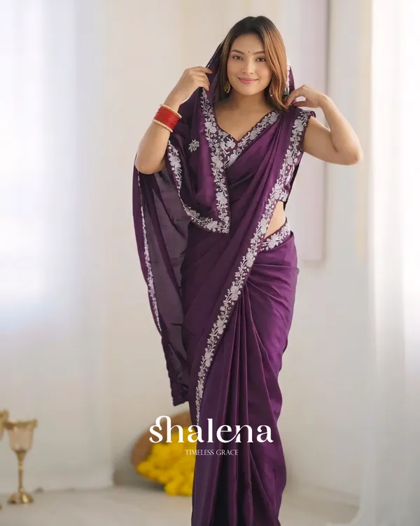 Amazing_Purple_Rangoli_Silk_Sequence_Embroidery_Work_Saree_With_Stitched_Blouse