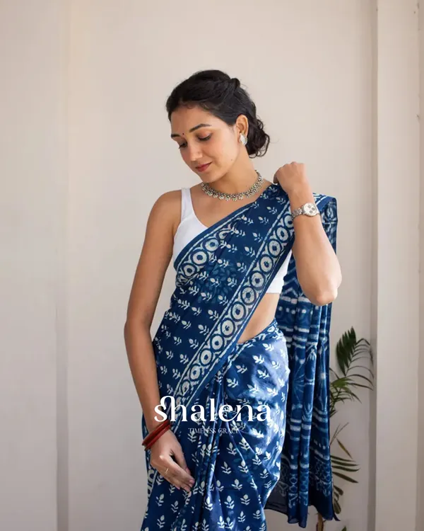 Blue_Color_1_-_Minute_Ready_to_Wear_Mulmul_Cotton_Saree_with_Blouse_Piece