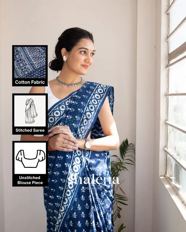 Blue_Color_1_-_Minute_Ready_to_Wear_Mulmul_Cotton_Saree_with_Blouse_Piece
