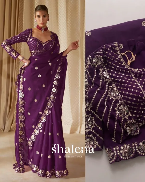 Luminous_Purple_Embroidery_Work_Soft_Georgette_Silk_Saree_With_Exuberant_Full_Stitched_Blouse