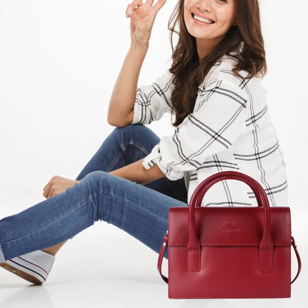 Maroon_Genuine_Leather_Hand_Crafted_Solid_Satchel_For_Women